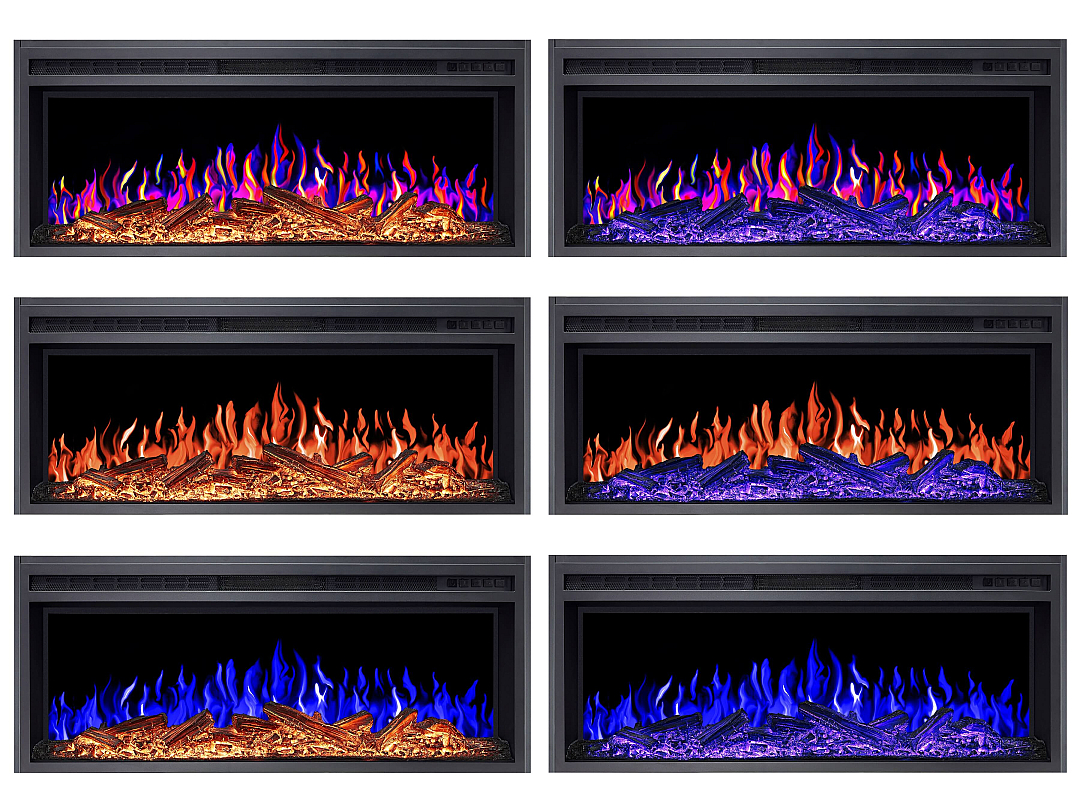 Wkład kominkowy elektryczny do zabudowy ArtiFlame AF38 Multicolor - 5-5