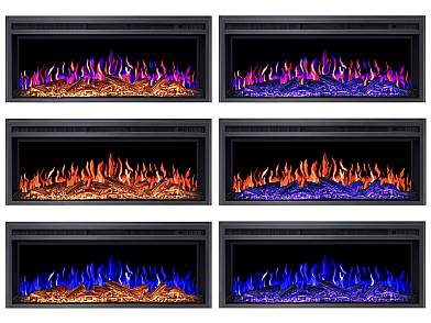 Wkład kominkowy elektryczny do zabudowy ArtiFlame AF38 Multicolor