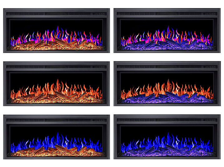 Wkład kominkowy elektryczny do zabudowy ArtiFlame AF38 Multicolor - 5-5