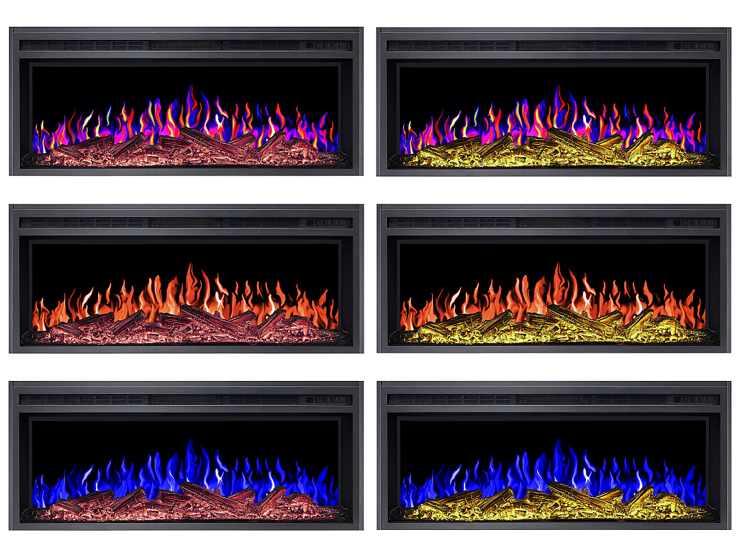 Wkład kominkowy elektryczny do zabudowy ArtiFlame AF38 Multicolor - 6-6