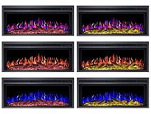 Wkład kominkowy elektryczny do zabudowy ArtiFlame AF38 Multicolor - 6-6M