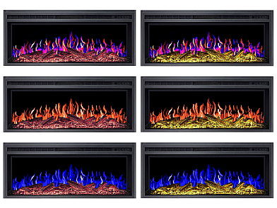 Wkład kominkowy elektryczny do zabudowy ArtiFlame AF38 Multicolor