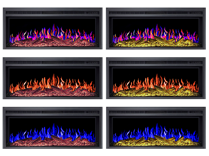 Wkład kominkowy elektryczny do zabudowy ArtiFlame AF38 Multicolor - 6-6