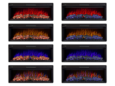 Wkład kominkowy elektryczny do zabudowy ArtiFlame AF42 Multicolor
