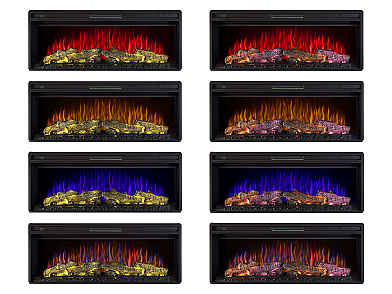 Wkład kominkowy elektryczny do zabudowy ArtiFlame AF42 Multicolor