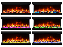 Wkład kominkowy elektryczny do zabudowy ArtiFlame AF50TS – trójstronny, szerokość 125 cm, efekt płomienia 3D, ogrzewanie, Wi-Fi - 6-6M