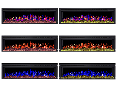 Wkład kominkowy elektryczny do zabudowy ArtiFlame AF58 Multicolor