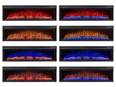 Wkład kominkowy elektryczny do zabudowy ArtiFlame AF60 Multicolor