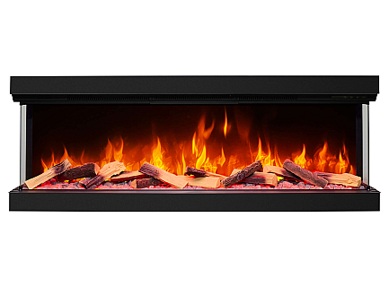Wkład kominkowy elektryczny do zabudowy ArtiFlame AF60TS – trójstronny, szerokość 150 cm, efekt płomienia 3D, ogrzewanie, Wi-Fi