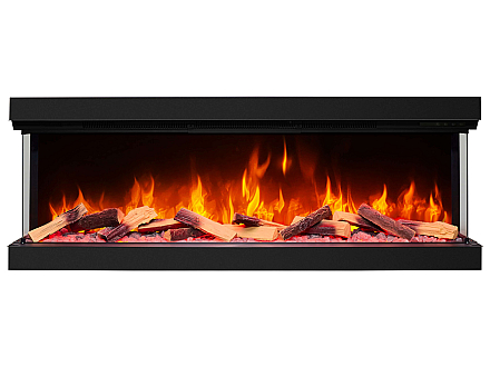 Wkład kominkowy elektryczny do zabudowy ArtiFlame AF60TS – trójstronny, szerokość 150 cm, efekt płomienia 3D, ogrzewanie, Wi-Fi