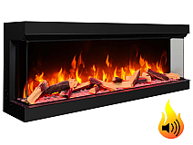 Wkład kominkowy elektryczny do zabudowy ArtiFlame AF60TS – trójstronny, szerokość 150 cm, efekt płomienia 3D, ogrzewanie, Wi-Fi - 2-2M