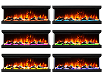 Wkład kominkowy elektryczny do zabudowy ArtiFlame AF60TS – trójstronny, szerokość 150 cm, efekt płomienia 3D, ogrzewanie, Wi-Fi - 6-6M