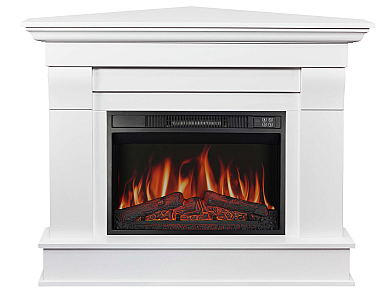 Kominek elektryczny narożny ArtiFlame Albion Corner AF23S biały