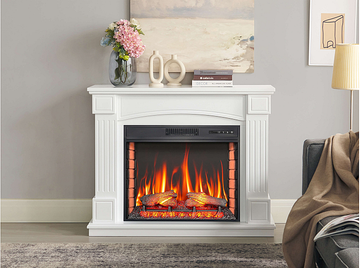 Kominek elektryczny ArtiFlame Boston AF28S biały - 5-5