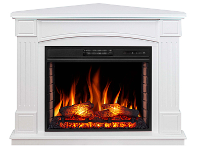 Kominek elektryczny narożny ArtiFlame Boston Corner AF28S biały