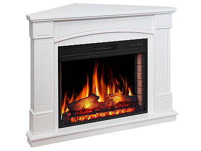 Kominek elektryczny narożny ArtiFlame Boston Corner AF28S biały