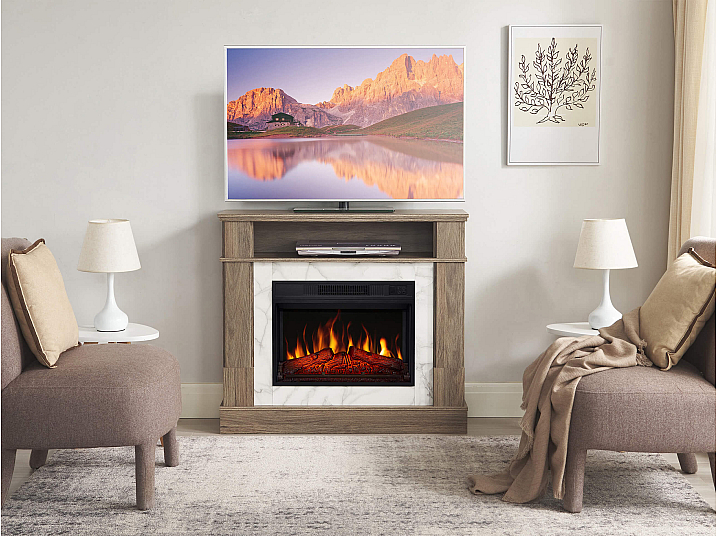 Kominek elektryczny ArtiFlame For Living AF23S dąb szary - 8-8