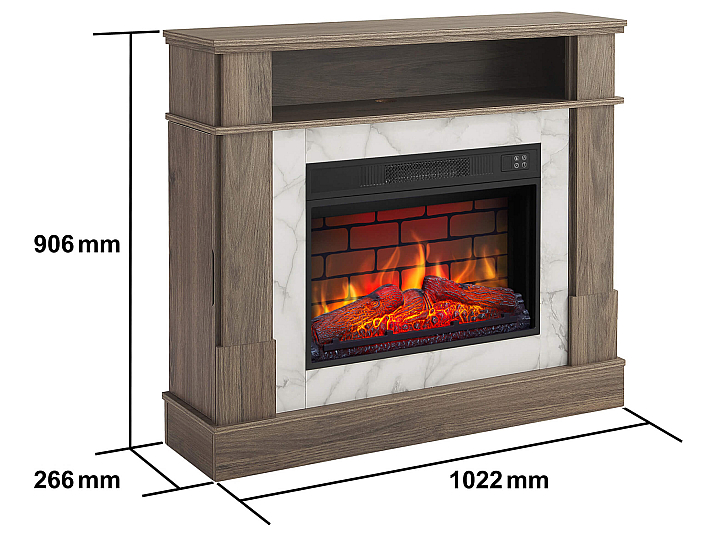 Kominek elektryczny ArtiFlame For Living AF23BS dąb szary - 10-10