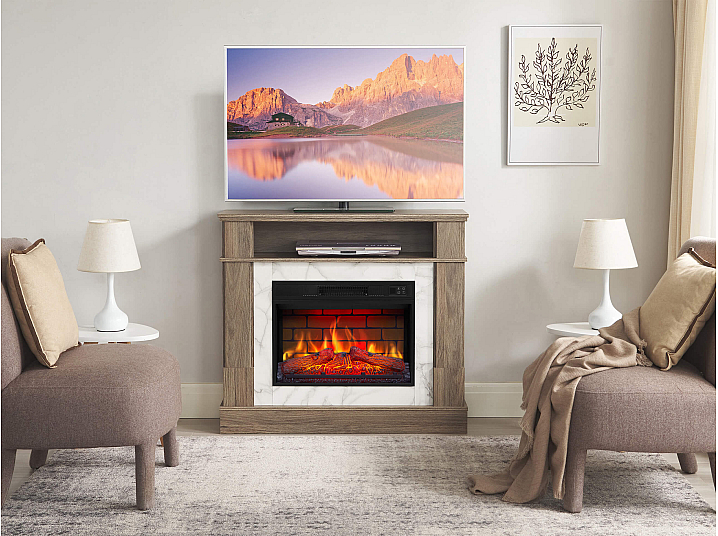 Kominek elektryczny ArtiFlame For Living AF23BS dąb szary - 8-8