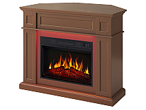 Kominek elektryczny uniwersalny 2w1 ArtiFlame Linz AF23S brązowy z podświetleniem LED - 3-3M
