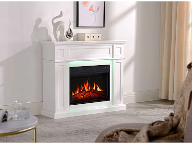 Kominek elektryczny ArtiFlame Linz AF23S biały z podświetleniem LED