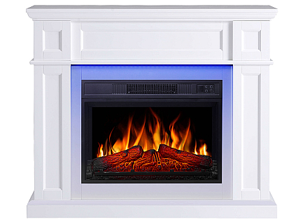 Kominek elektryczny ArtiFlame Linz AF23S biały z podświetleniem LED