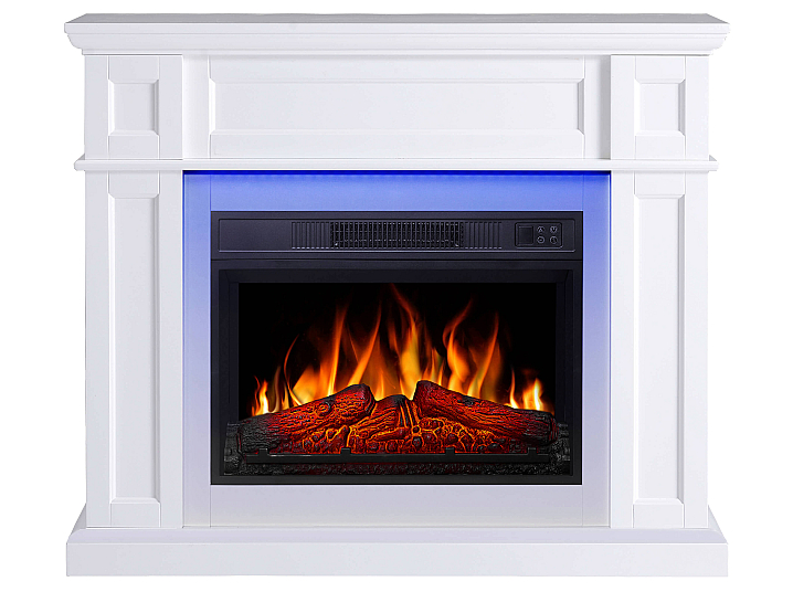 Kominek elektryczny ArtiFlame Linz AF23S biały z podświetleniem LED - 1-1