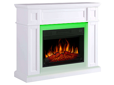 Kominek elektryczny ArtiFlame Linz AF23S biały z podświetleniem LED