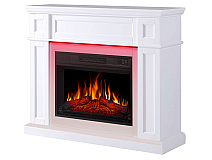 Kominek elektryczny ArtiFlame Linz AF23S biały z podświetleniem LED - 3-3M