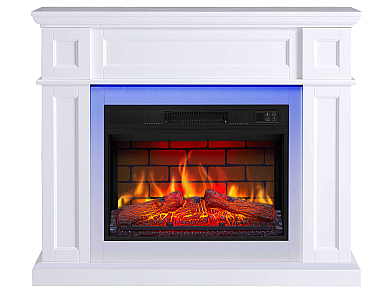Kominek elektryczny ArtiFlame Linz AF23BS biały z podświetleniem LED
