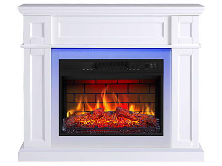 Kominek elektryczny ArtiFlame Linz AF23BS biały z podświetleniem LED