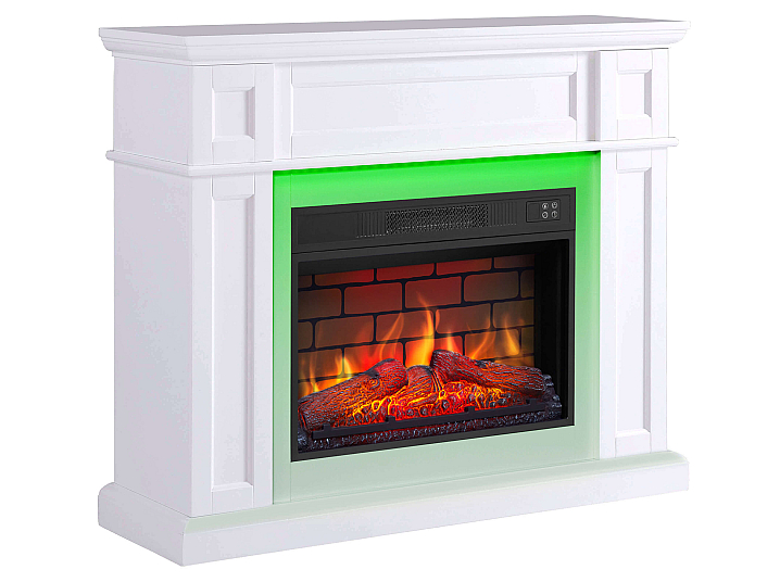 Kominek elektryczny ArtiFlame Linz AF23BS biały z podświetleniem LED - 2-2