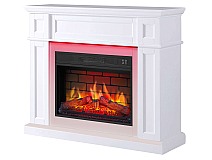 Kominek elektryczny ArtiFlame Linz AF23BS biały z podświetleniem LED - 3-3M