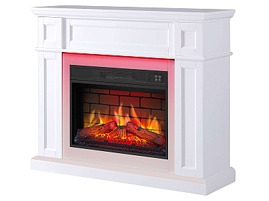 Kominek elektryczny ArtiFlame Linz AF23BS biały z podświetleniem LED