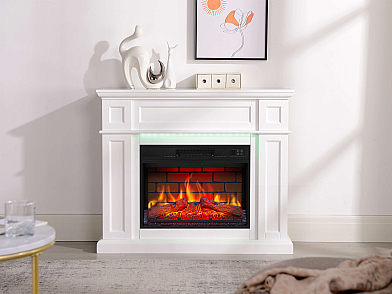 Kominek elektryczny ArtiFlame Linz AF23BS biały z podświetleniem LED