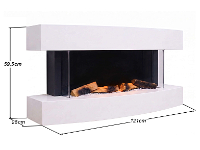 Kominek elektryczny ArtiFlame Lofoten AF48 – efekt płomienia 3D, ogrzewanie, Wi-Fi