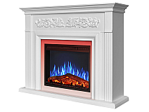 Kominek elektryczny ArtiFlame Monferrato AF24 biały z podświetleniem LED - 3-3M