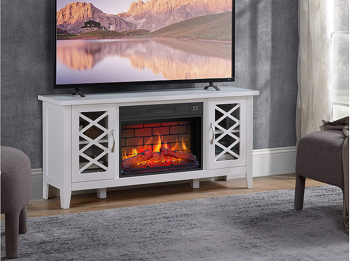 Kominek elektryczny ArtiFlame Odessa AF23BS biały - 7-7