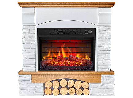 Kominek elektryczny ArtiFlame Roxwell AF23BS – dąb, wolnostojący, obudowa z MDF, efekt płomienia 3D, oświetlenie LED, ogrzewanie