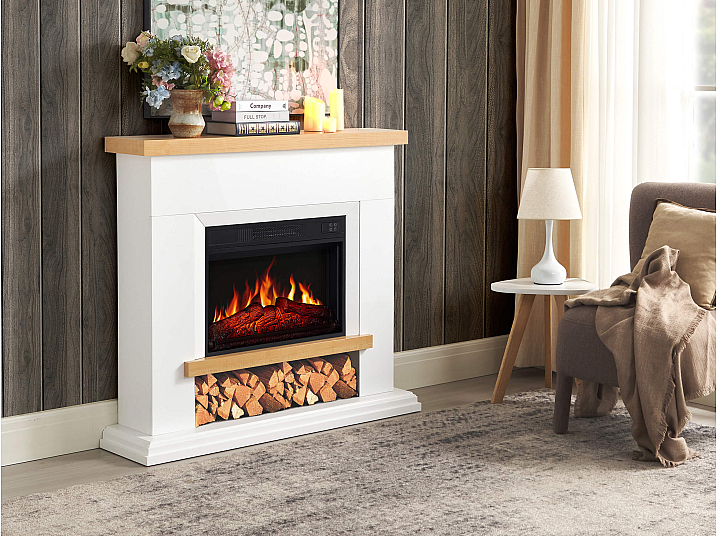 Kominek elektryczny ArtiFlame Shelford AF23S biały - 6-6