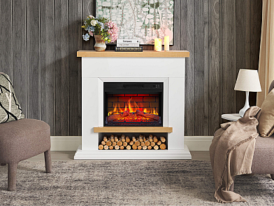 Kominek elektryczny ArtiFlame Shelford AF23BS biały