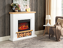 Kominek elektryczny ArtiFlame Shelford AF23BS biały - 6-6M