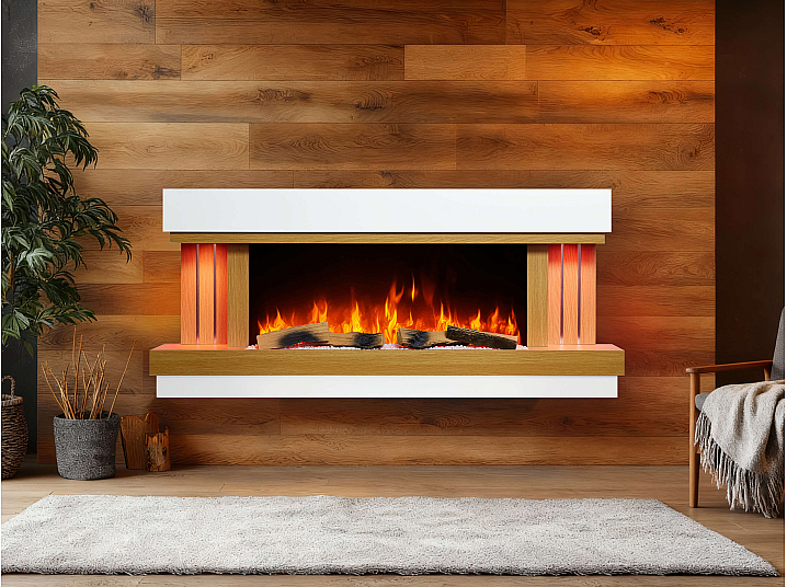 Kominek elektryczny ArtiFlame Sogne AF52 – efekt płomienia 3D, ogrzewanie, Wi-Fi - 10-10