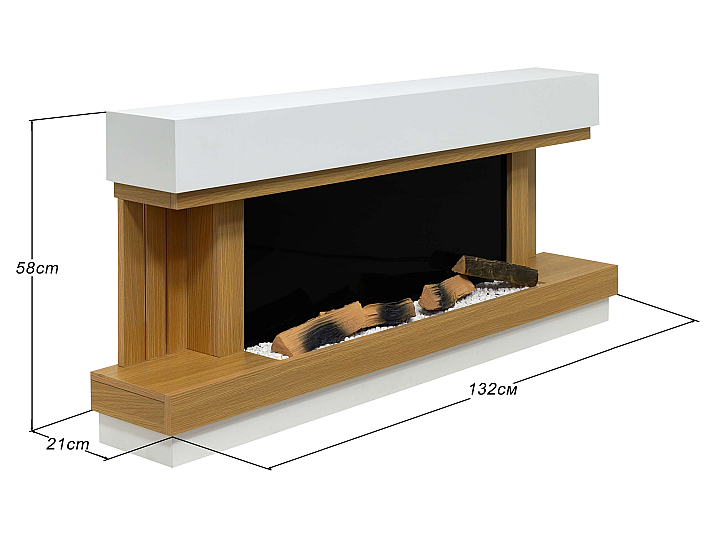Kominek elektryczny ArtiFlame Sogne AF52 – efekt płomienia 3D, ogrzewanie, Wi-Fi - 7-7