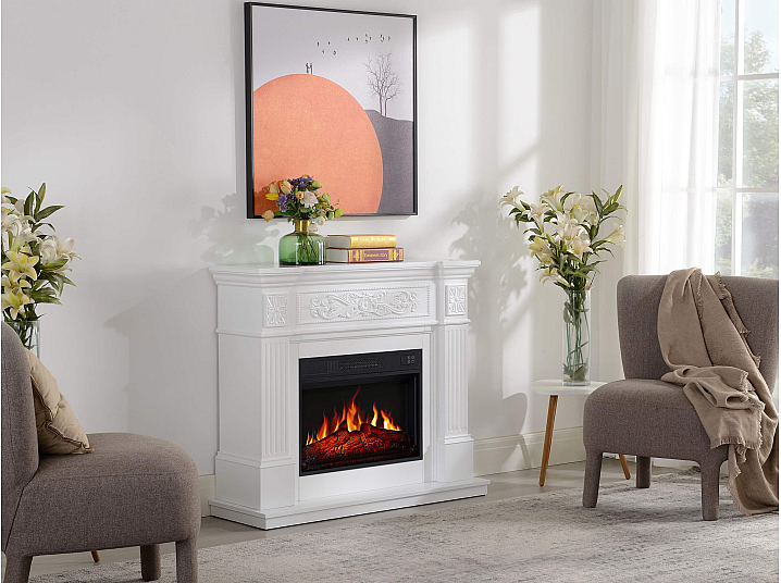 Kominek elektryczny ArtiFlame Toscana AF23S biały - 9-9