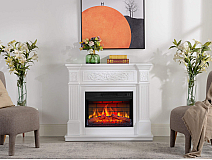 Kominek elektryczny ArtiFlame Toscana AF23BS biały - 8-8M