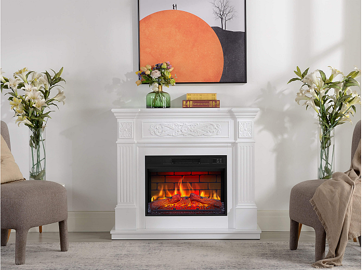 Kominek elektryczny ArtiFlame Toscana AF23BS biały - 8-8