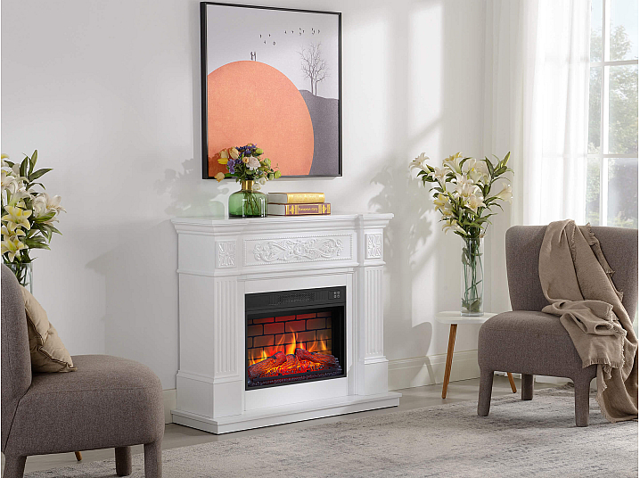 Kominek elektryczny ArtiFlame Toscana AF23BS biały - 9-9