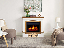 Kominek elektryczny ArtiFlame Woodley AF23S biały / dąb naturalny - 6-6M