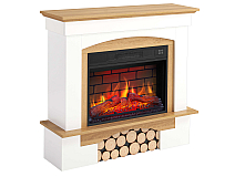 Kominek elektryczny ArtiFlame Woodley AF23BS biały / dąb naturalny - 2-2M